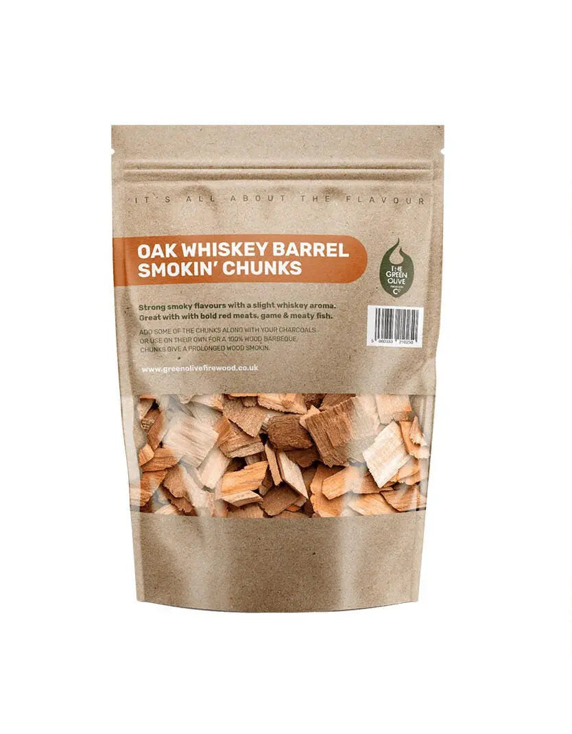 Oak Whiskey Barrel Smoking Chunks