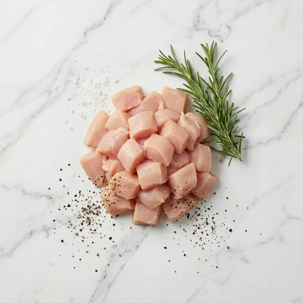 Diced Chicken (Boneless, Skinless) Uncle Beef