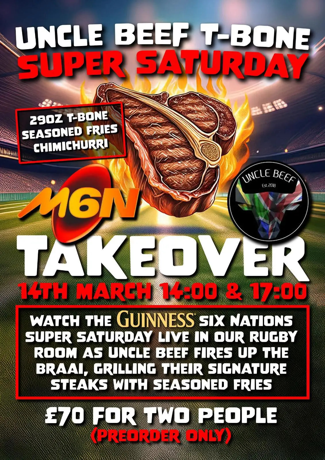 Uncle Beef x Kings Arms T-Bone Takeover Uncle Beef