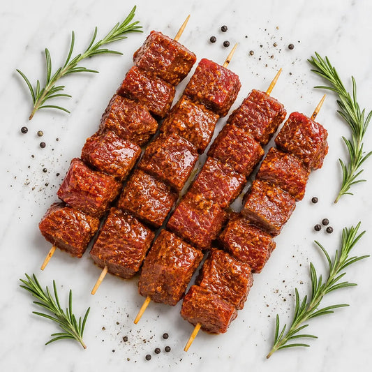 BBQ Curried Beef Kebabs