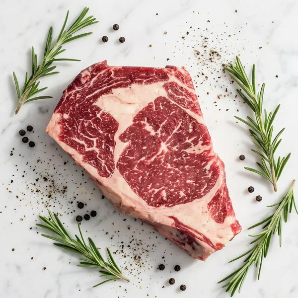 Valentines - 2 x Grass-Fed Ribeye Steaks (12oz each) Uncle Beef