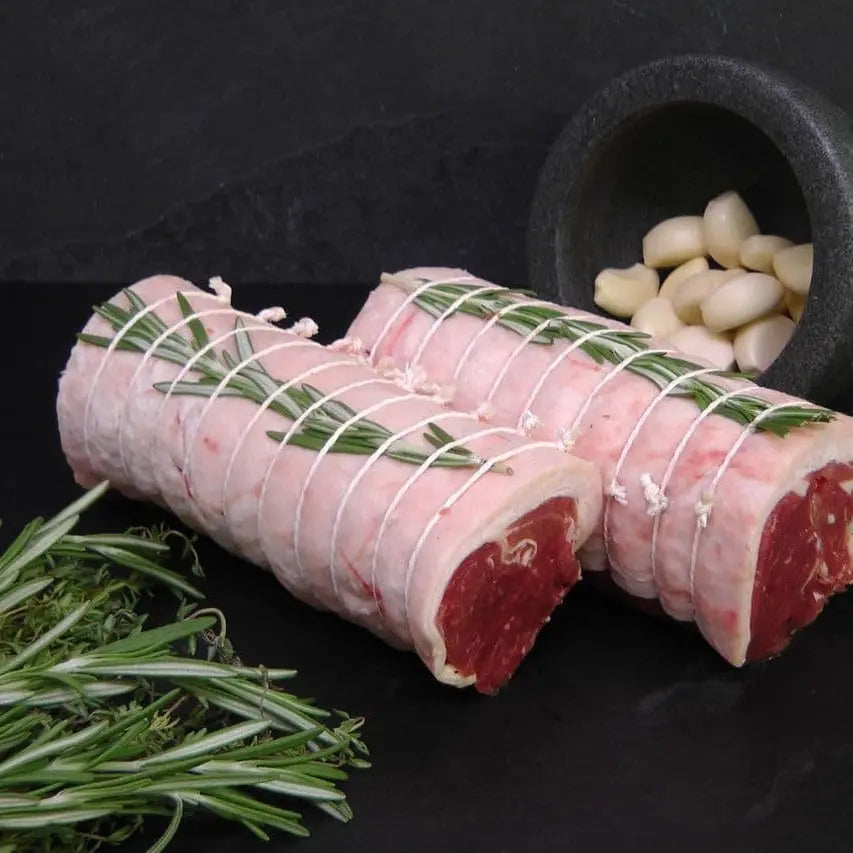 Lamb noisette medallions seared to a golden crust and served blushing with rosemary butter – Uncle Beef Butchers