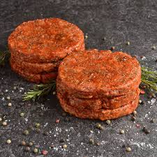 Minted lamb burger patties seared on a hot griddle with a caramelised crust – Uncle Beef Butchers