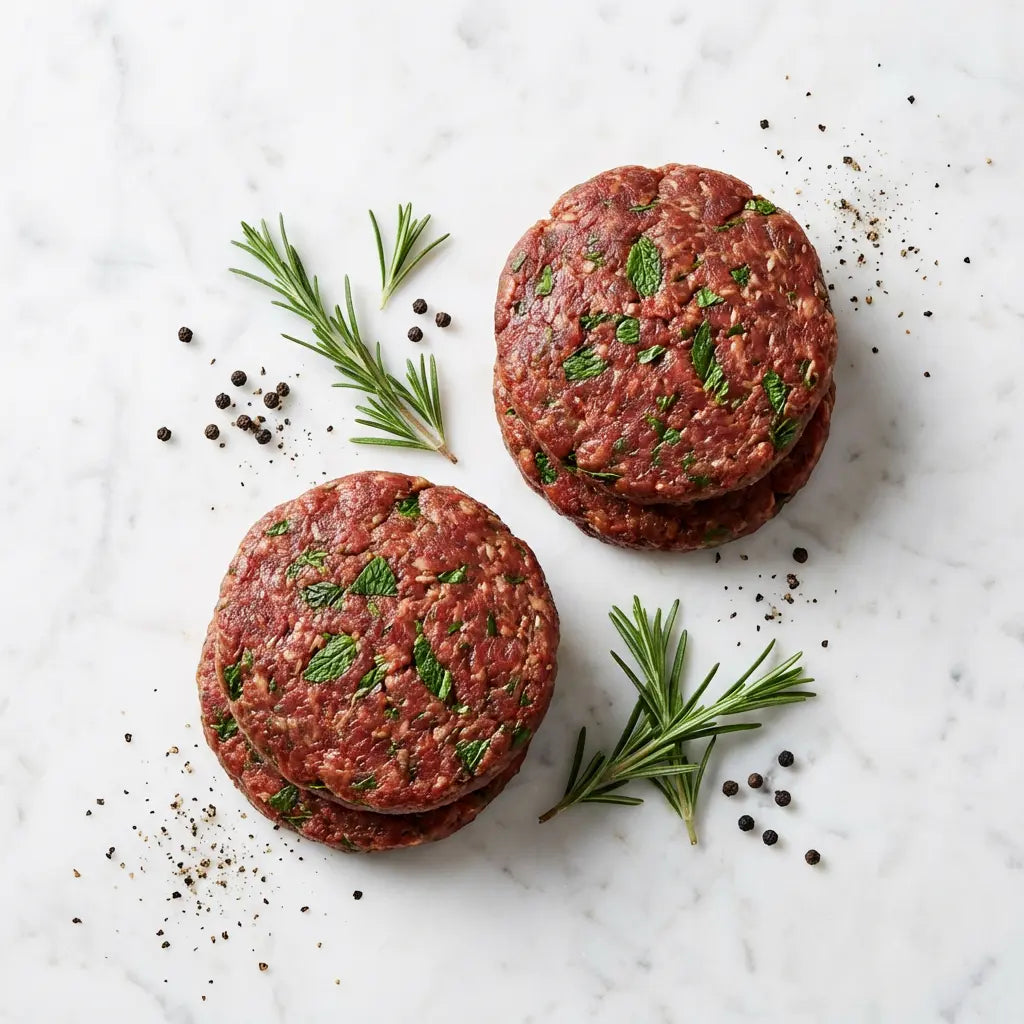 Minted Lamb Burger Uncle Beef